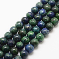 10 perles chrysocolle azurite 8mm