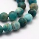 10 perles apatite naturelles mat brossée