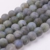 10 perles naturelles labradorite mat 8mm