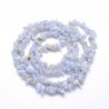 20 cm(60 perles environ ) de pierres naturelles chips calcédoine 5/6mm