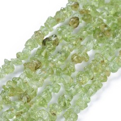 20 cm de pierres naturelles chips péridot 2/3mm