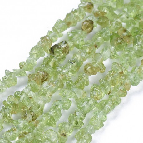 20 cm de pierres naturelles chips péridot 2/3mm