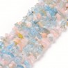 10 cm(40 perles environ) de pierres naturelles chips morganite  3/5mm
