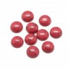2 cabochons  pierre howlite rouge veiné  12mm