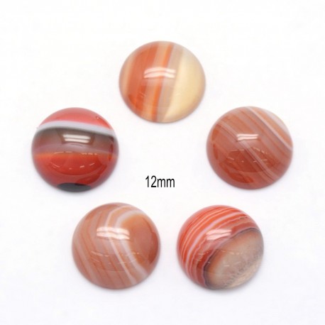 2 cabochons  pierre naturelle amazonite veiné  12mm