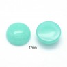 2 cabochons  pierre naturelle amazonite 12mm
