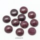 2 Cabochons rond fond plat jade framboise pourpre 12mm