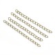 20 chainettes d'extension  bronze  goutte d'eau 70mm