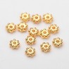 50 perles intercalaires flocon CCB 4x1.7mm