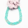 30 perles de pierres naturelles jaspe vert  turquoise heishi rondelle 4x2mm