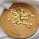 20 perles séparateur laiton plaqué or 6mmx1.2mm