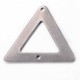 2 Breloques connecteur triangle   acier inoxydable  31x25,5mm