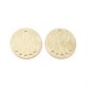 6 connecteurs pendentifs laiton plaqué or 24kt 15x0.7mm