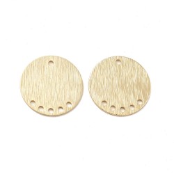 6 connecteurs pendentifs laiton plaqué or 24kt 15x0.7mm