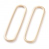 2 Connecteurs laiton  doré  anneau ovale 33x9mm
