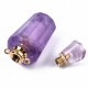 1 flacon de parfum pierre naturelle facette amethyste 36x15mm
