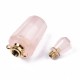 1 flacon de parfum pierre naturelle facette quartz rose 36x15mm