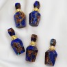 1 flacon de parfum pierre naturelle bronzite et lapis lazuli 36x15mm
