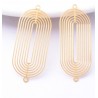 2 Estampes ovale 30x14mm laiton or 24kt ovale