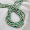 20 perles de pierres naturelles de turquoise Heishi 4x2mm