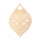 2 Estampes goutte 59x39mm  laiton or 24kt