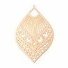 2 Estampes goutte 59x39mm  laiton or 24kt