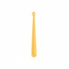 2 Pendentifs sequins laiton goutte émail jaune d'or  38x4mm