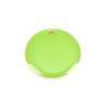 2 sequins rond laiton émaillés vert pomme 20mm