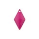 4 sequins losange émaillés rose fuschia  laiton 15x8mm