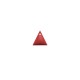 sequin médaillon triangle x6 émailrouge  8mm