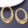 2 Estampes 52x35mm ovale  laiton  or 24kt