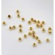 20 Perles rondes laiton plaqué or 4mm