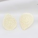 4 Estampes goutte d'eau laiton or 24kt Pmodele 32x10mm