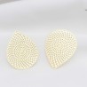 2 Estampes goutte 32x10mm laiton doré  Pmodele
