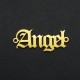 1 connecteur "angel" acier or 24kt  24x10mm