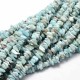 10cm (40 perles environ) perles naturelle chips larimar  5x4mm