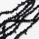 20cm perles naturelle chips  tourmaline noire 3x5mm