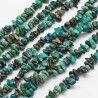 10cm(40 perles environ) perles naturelle chips chrysocolle naturelle 5x4mm