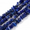20cm(80perles environ) perles naturelle chips lapis lazuli  naturel 5x3mm