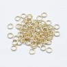 50 anneaux de  jonction laiton  or 4x0.7mm