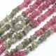 10cm perles naturelle chips Tourmaline rose 3x5mm