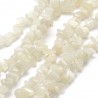 perles chips 20cm (58perles )perles naturelle pierre de lune  5x4mm