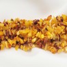 10pcs ,perles pierre ambre de  la Baltique jaune et cognac +/-5 a 8mmm