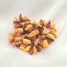10pcs ,perles pierre ambre de  la Baltique jaune et cognac +/-8 à 14mmm