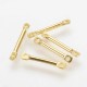 10 connecteurs  liens bâtons laiton or 24kt 13x2mm