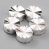 10 perles laiton argent 925 ronde plate 6x3mm