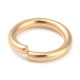 50 anneaux de jonction laiton or 24kt 5x0.7mm