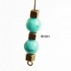 20 Perles intercalaires cube séparateur de perles 4mm couleur bronze