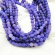 10 perles jade naturelles givrées bleu ardoise  8mm