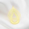 2 Estampes goutte 42x28mm  laiton or 24kt
